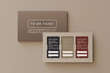 Amazon To Do Ticket Classic 大人のための 券 肩たたき券 お手伝い券 Etc グリーティングカード 文房具 オフィス用品
