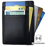 Mens Slim RFID Blocking Front Pocket Card Wallet