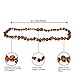 Baltic Amber Teething Necklace for Babies (Unisex) Drooling & Teething Pain Relief for Baby- Certified Genuine Baltic Amber - Cognac Baroque