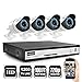ISEEUSEE 4Channel DVR Video Security Camera System With HDMI Output 4x 720P 1500TVL Indoor & Outdoor Night Vision Cameras Free Pro APP CCTV Surveillance Kits No Hard Drive