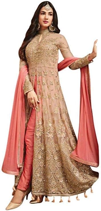 Women's Anarkali Salwar Kameez Designer Indian Dress Party Embroidered Gown