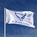 In the Breeze U.S. Air Force Wings Grommet Flag, 3 by 5-Feet