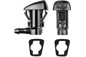 Xislet 2 Pack Windshield Washer Nozzle Sprayers Kits Replacement for 2005-2016 Jeep Grand Cherokee 55079049AA 2005-2010 Pontiac G6 2005-2013 Chevy Malibu Chrysler Windshield Nozzle 55372143AB, 47183