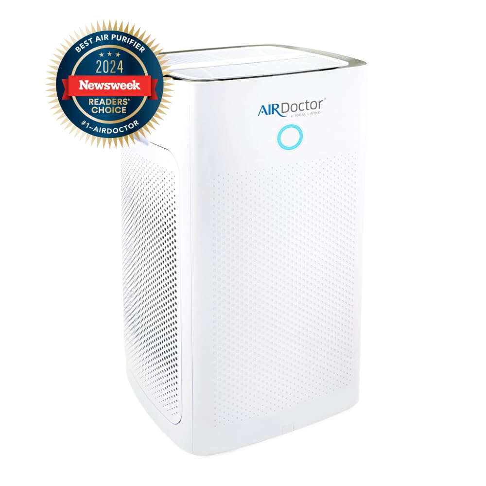 AIRDOCTOR AD5500 HEPA and VOC Air Purifier for Extra Large Spaces & Open Concepts with UltraHEPA, Carbon & VOC Filters - Captures particles 100x Smaller than HEPA Standard (AirDoctor 5500)