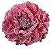 HC-01 Floral Fall Peony Flower Hair Clip Flamenco Dancer Pin up Flower Brooch (Rose Pink)