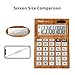 KARCE KC-DX640-10, 10-Digits Desktop Calculator, Wood Color