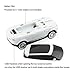 CHUYI Cool SUV Car Shaped Wireless Mouse 1600 DPI Optical Cordless Mice with USB Receiver for Office School Travel for PC Computer Laptop Gift (White-1 Pack)