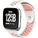 NO1seller Top Bands Compatible for Fitbit Versa Small Large, Soft Silicone Sport Strap with Ventilation Holes Replacement Wristband for Fitbit Versa Fitness Smart Watch Women Men