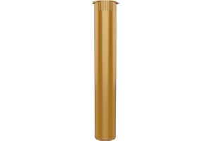 Dragon Chewer 116mm CR Plastic Packaging Pop Top Tubes - Child Resistant Travel Holder Vial Containers - 500 qty (Gold)