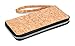 corature Womens Clutch Wallet Evening bag. Sustainable Cork Fabric Vegan Leather Handbag (Black)