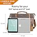 Laptop Messenger Bags 13.5 Inch, Tocode Water Resistant Vintage Canvas Leather Shoulder Crossbody Bag, Durable Computer Bags Business Briefcases Satchel Bag Sling Work Bags for Men and Women, Coffee