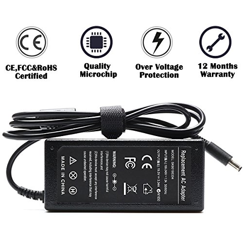 65W AC Adapter Laptop Charger Compatible for Dell Inspiron 15 5558 5559 5567 5568 3567 5565 3558 5551 5555 7560 7570 7579 7569 3551 3552 3565 Series Charger 17 5767 5755 5758 5759 Power Supply Cord