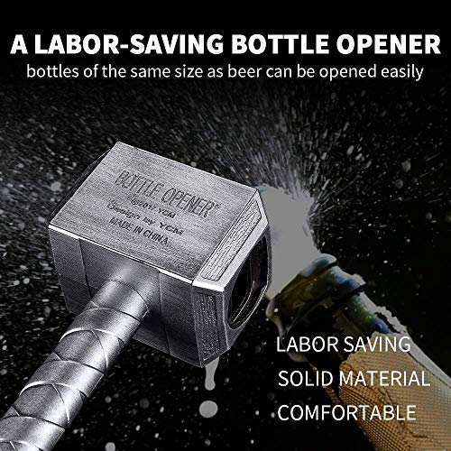 Thors Hammer Flesopener - Marvel Style Avengers Beer Opener voor bar/huisdecoratie, cadeau voor Marvel Lovers en… - Image 4