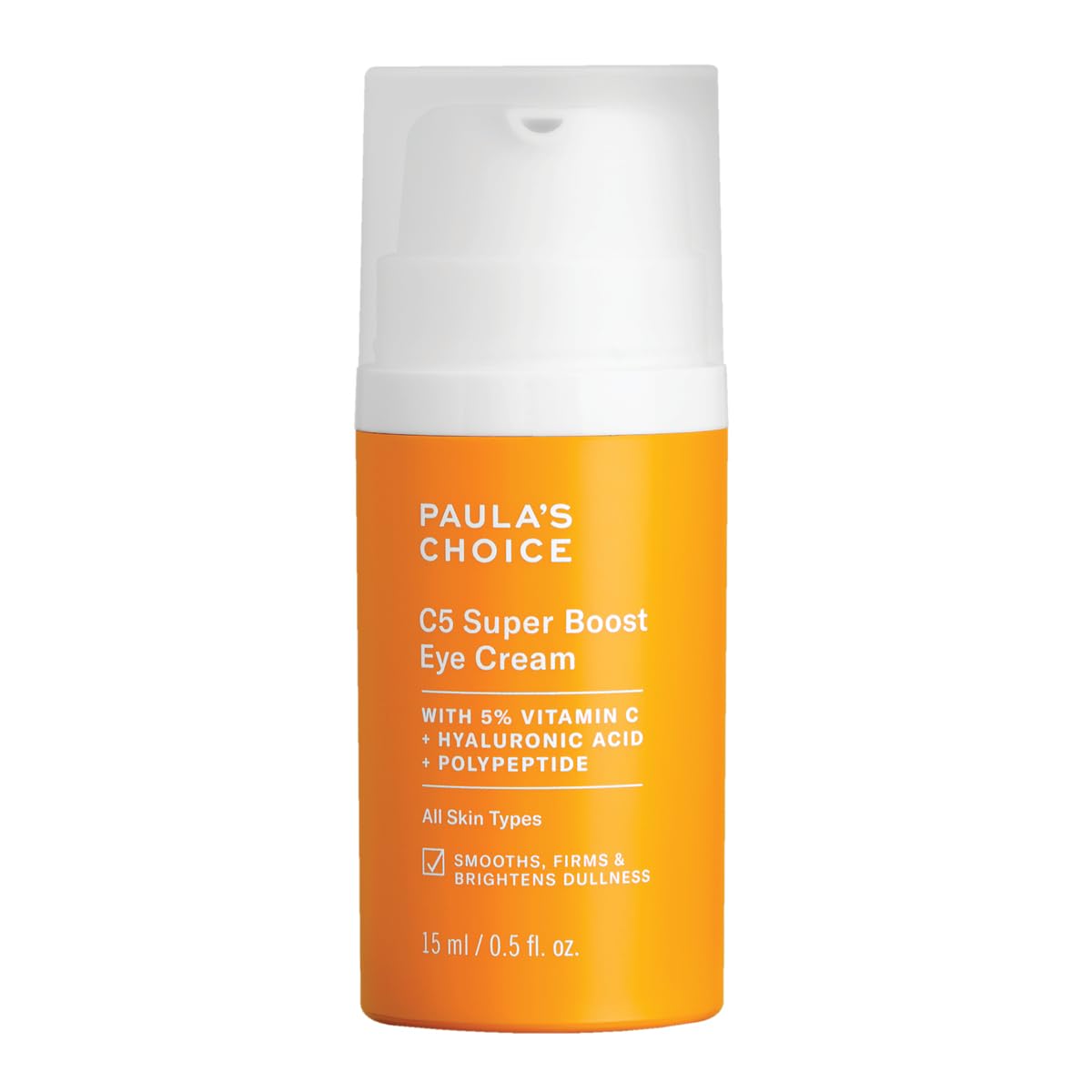 Paula's Choice C5 SUPER BOOST Eye Cream - Light-yet-Nourishing Anti-Ageing Eye Treatment Brightens Skin - Target Brown Spots & Fine Lines - Vitamin C - All Skin Types - 15 ml