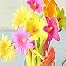 Gathere 30 Pcs Multicolors Novelty Cute Flower Ballpoint Writing Gel Pen Set Silicone Creative Ink Pens for Office School (0.5mm, black)