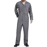 HISEA Men's Long Sleeve Coverall, Stain & Wrinkle Resistant Mens Work Coverall with Multi Pockets