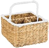 3-section Rattan Wicker Utensil Caddy - 1pc