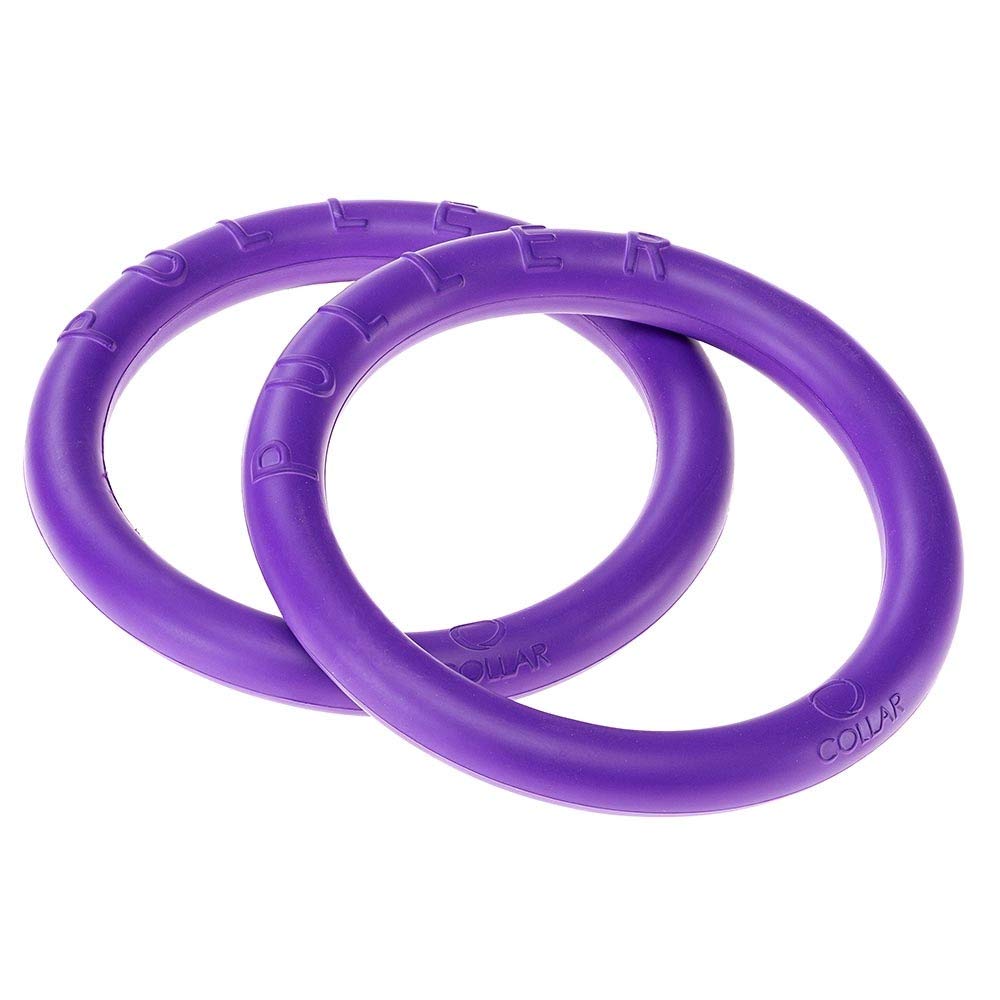 Ferplast Dog Toy, Dog Training Ring, Chew Toy, for Running, Jumping, Pulling, Robust Non-Toxic Material, Floating, PULLER MINI, Puppy and Small Dog Toys, Set of 2 Fitness Rings