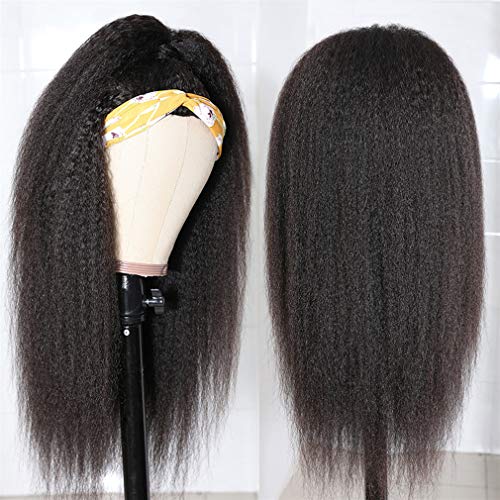 Bestsojoy-Kinky-Straight-Headband-Wigs-10A-Italian-Yaki-Straight-Human-Hair-Wigs-for-Black-Women-Glueless-None-Lace-Front-Wig-150-Density-Machine-Made-Half-Wig-14-Inch-Kinky-Straight-Headband-Wigs