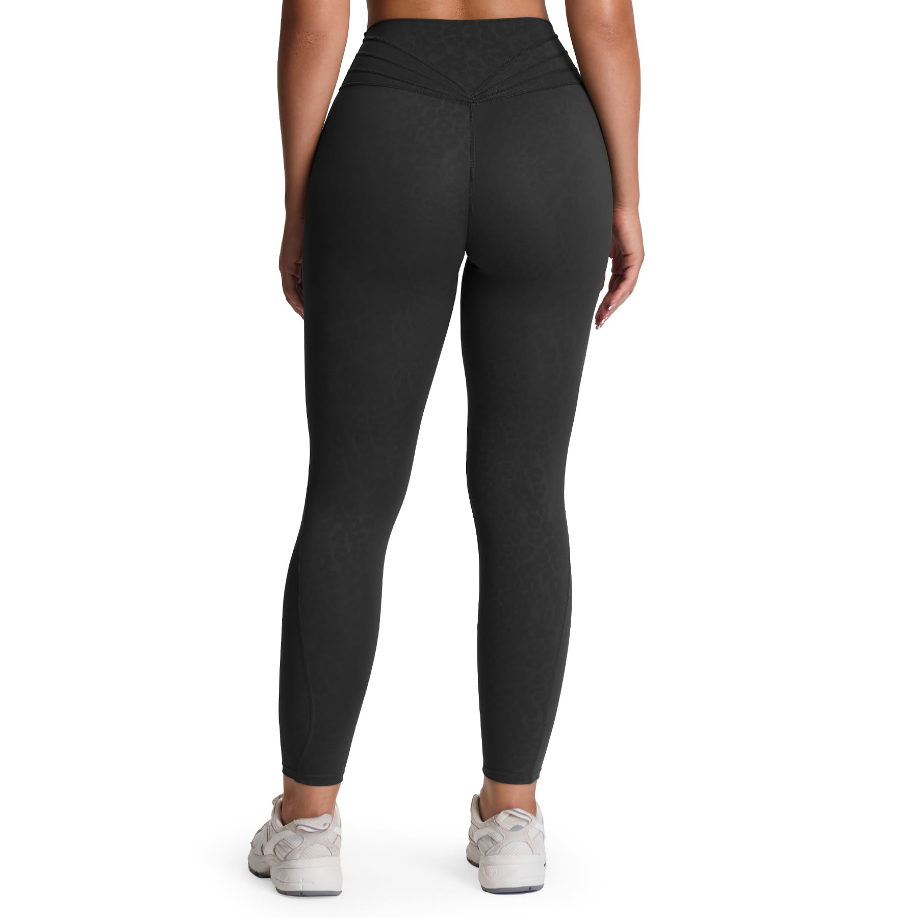 Photo 1 of Aoxjox High Waisted Workout Leggings for Women Trinity Yoga Pants 26.5" (Black Leopard Print, Small)