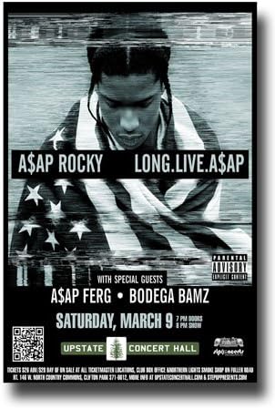 pix Asap Rocky Tour Poster concert promoter asap rocky poster concert promo 11 x 17 long live a ap tour