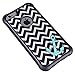 iPhone 6 6s Case, True Color® Teal Anchor on Chevron Emboss Printed Impact Resistant TPU Protective Anti-slip Grip Snap-On Soft Rugged Cover for iPhone 6 6s (4.7”) + FREE Stylus and Screen Protector