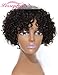 Persephone Brazilian Short Curly Remy Human Hair Wigs For Black Women None Lace Full Machine Made Natural Looking Best Virgin Human Hair Wig Natural Color 130% Density