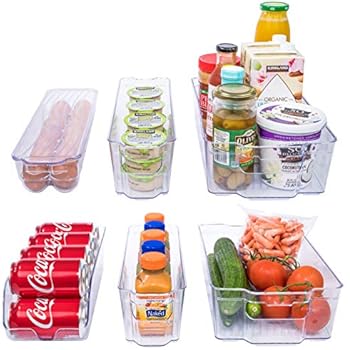 refrigerator storage bins amazon