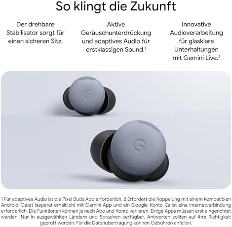 Pixel Buds Pro 2 – kabellose Kopfhörer mit aktiver Geräuschunterdrückung – Bluetooth-Kopfhörer – Porcelain