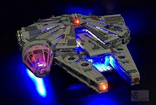 millennium falcon lego lights