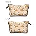 FITINI Makeup Bag Funny,Corgi Dogs Travel Small Cosmetic Bags Organizer for Women Handbag Toiletry Storage Pouch Waterproof Purse,Set of 3
