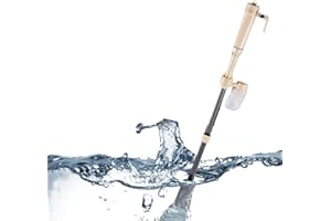 DeeKleen Aquarium Gravel Vacuum Cleaner,Battery Operated,Clean The Gravel,Debris,Sand wash,Siphon Suction Vac Cleaner for Fish Tank,130GPH,Adaptor Include(Battery and Electric Power)