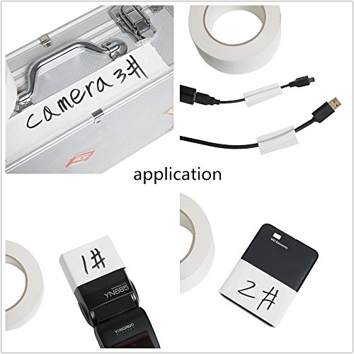 New(White):Professional Grade Gaffers Tape 2×30 Yards 11 mils Water-Proof for pro Photography, Filming Backdrop, Production Equipment, Easy to Tear Non-Reflective and Leaves No Sticky Residue.