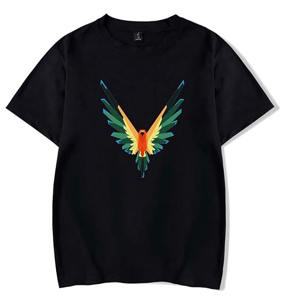 SIMYJOY Logan Paul Fans T-Shirt Maverick Papagei Tee Coole Hip Pop Top Für Männer Frauen Teen