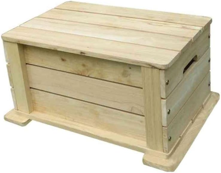 Lohasrus Kids Toy Chest MM20501 - Passed Safety Standards ASTM F963-07, Unfinished Fir, for ages 2 to 6, Free Drawing Book