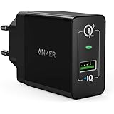 Anker Quick Charge 3.0 Caricatore USB da Muro PowerPort+ 1 [Certificato Qualcomm] - Alimentatore da Parete Con Tecnologie Quick Charge 3.0 & PowerIQ per Galaxy S7/S6/Edge/Plus, Note 4/5, LG G4, HTC One A9/M9, Nexus 6, iPhone, iPad e Altri