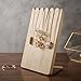 MyGift Set of 2 Natural Wood Adjustable-Length Necklace Holder, Jewelry Display Stand