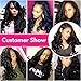 Nadula Brazilian 8A Loose Wave Remy Virgin Human Hair Weave Pack of 3 Hair Extensions Natural Color (16 18 20inch)
