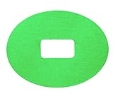 Oval Sports Grip Adhesive Patch for Dexcom - Pack of 15 (Green)