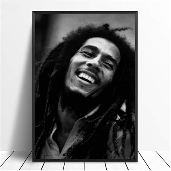 Bob Marley Poster Music Canvas Wall Art Picture for Living Room