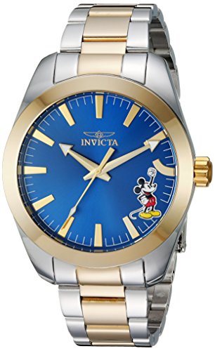 Invicta Men's 'Disney Limited Edition' Quartz Stainless Steel Casual Watch, Color:Two Tone (Model: 25240)