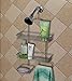 Deluxe Functional Extra Small Steel 3 Tier Hanging Shower Caddy Bathroom Storage Rack Shelf