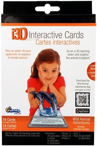 i3D Interactive Cards- Animals by Cypher Kids