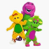 Barney The Dinosaur and Friends Sticker Decal Size 5"