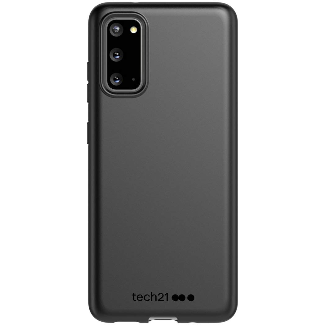 tech21 Studio Colour for Samsung Galaxy S20 2.4 Meter Drop Protection with Antimicrobial Properties and Plant-based Materials - Back To Black, T21-7666