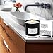 Illumisense Black Luxury Candle for Home Decor 9 oz, Scented with Amber Bergamot and Sage Vanilla Fragrances, up to 80 Hours Burning time, 100% Natural Single Wick Soot-Free.