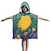 Dawhud Direct Turtle & Friends Poncho Beach Towel with Hood - Fun and Functional Kids Towel for Bath, Pool, and Beach - Machine Washable and Durable - Ages 1-10 (Various Designs)