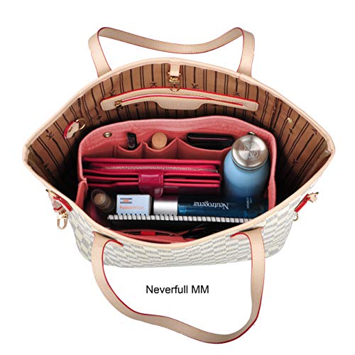 Vercord Felt Purse Tote Organizer Insert Divider Inside Handbag for