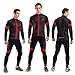 Lixada Men's Cycling Jersey Suit Winter Thermal Fleece Long Sleeve MTB Road Bicycle Shirt with 3D Tights Padded Pants