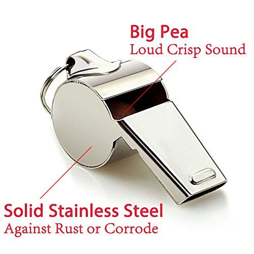 Hipat Whistle, 12 Packs Sports Whistles with Lanyard, Loud Crisp Sound